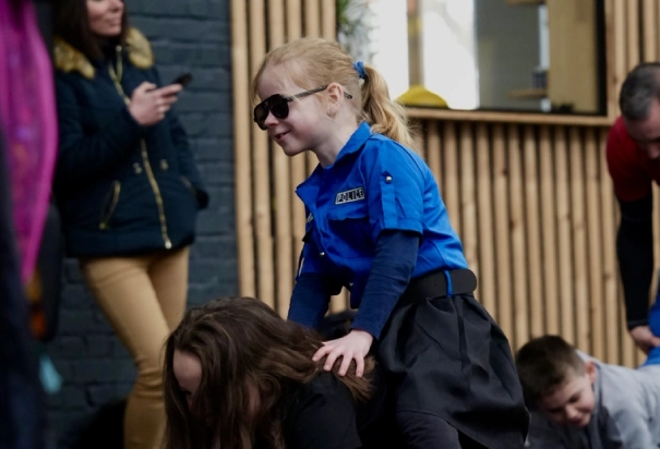little kid with sunglasses